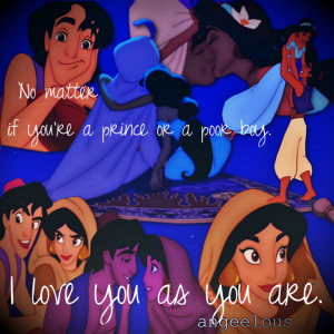 Disney Princess AladdinXJasmine collage.