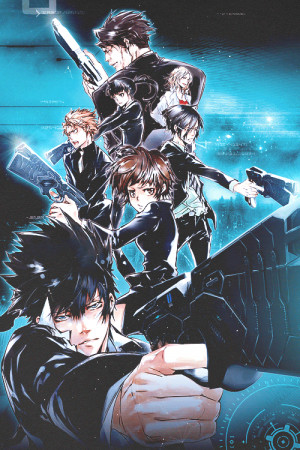 mygif color psycho pass akane tsunemori Kougami Shinya kunizuka yayoi ...