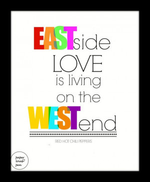 Red Hot Chili Peppers Can't Stop lyric Art Quote by paperlovespen, $15 ...