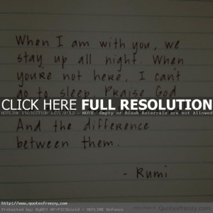 Rumi Love Quote: Rumi Quotes Withyou Stayup Night Sleep Insomnia ...