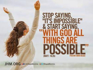 With God All Things Are Possible | Bible Quotes