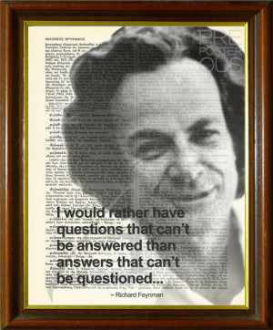 Richard Feynman Quote / Upcycled Antique Dictionary Page / Science vs ...