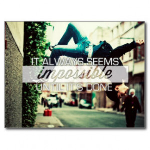 Inspirational and motivational quotes postcard