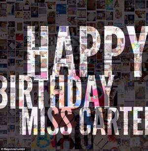 Happy Birthday Miss Carter!' Beyoncé shares homemade cards from fans ...