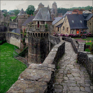 Castle Rampart , Fougeres , France