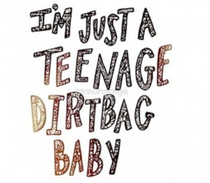 just a teenage dirtbag, baby.