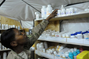 Staff Sgt. Bridgette Bankhead, the pharmacy technician with the 125th ...