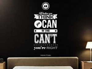 Motivational Success Quote Wall Decal Henry Ford by MyVinylStory, $19 ...