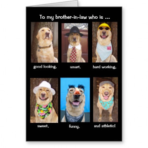 Funny Brother-in-law Birthday Cards