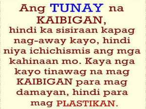 kaibigan Quotes : Ang Tunay na kaibigan