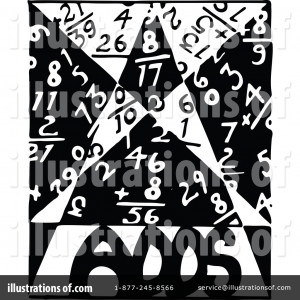 Royalty Free RF Math Clipart Illustration by Prawny Vintage Stock