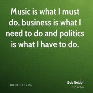Bob Geldof Politics Quotes