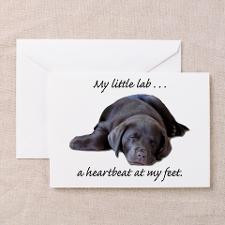 Chocolate Lab Heartbeat Greeting Cards (Package of for