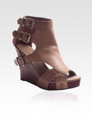 Cut Out Wedge Boot