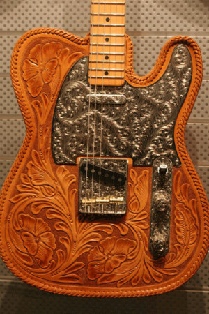 Leather-bound Telecaster. Guitar by the Custom Shop's Senior Master ...
