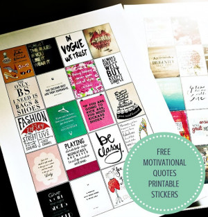 Motivational Quote Planner Stickers Printable – Beautyholics ...