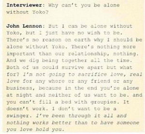 John Lennon Yoko Ono Love Quotes