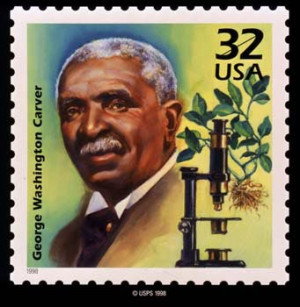 Why was George Washington Carver turned away from college?
