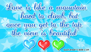love is like a mountain Image