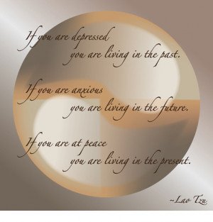 lao tzu quote with ying yang lao tzu quote if you are depressed you ...