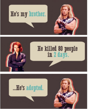 He's adopted..