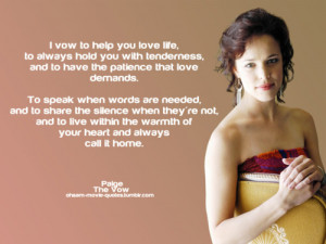 The Vow Movie - Paige Rachel McAdams Quotes