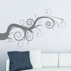 Amazon.com: Whimsical Tree Branch Wall Decal Black 36x21: Home ...