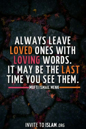 beautful quote by Mufti Ismail Menk