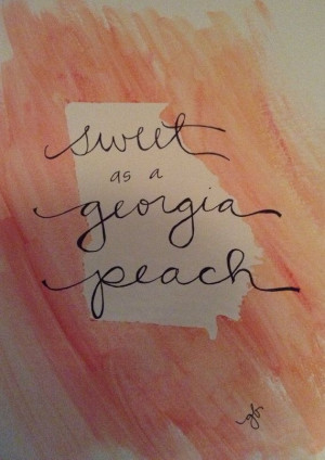 Sweet as a Georgia Peach by ginisis on Etsy