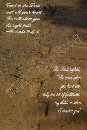 Footprints in the Sand Original Photographic Print 5x7 Matte - 1