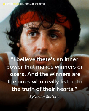 Sylvester stallone quotes sayings inner power winner