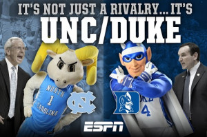 UNC vs Duke Blue Devils Basketball Meme