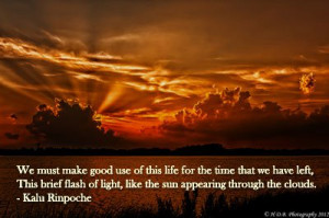 Sky, clouds and sun - Kalu Rinpoche quote