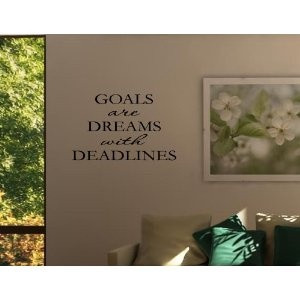 ... DEADLINES Vinyl wall quotes inspirational sayings home art decor decal
