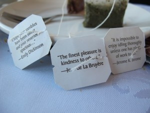 quotes on tea bag tags