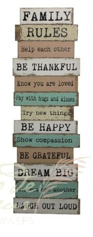 :: Family Rules Word Wall Quote Wall Art - Shop for Home Garden Art ...