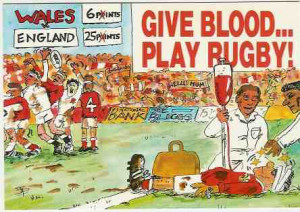 Give blood play rugby