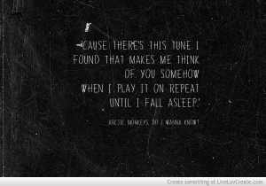 Arctic Monkeys Framed Quote