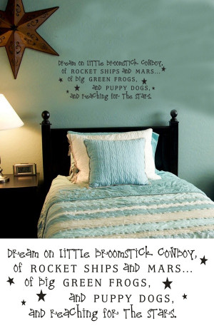 Great quote for little boys!