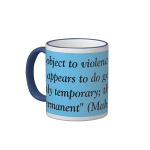 Anti Violence Gandhi Quote Coffee Mug