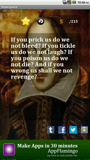 View bigger - Best Shakespeare Quotes for Android screenshot