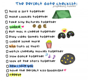 The perfect date checklist
