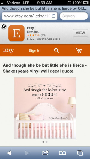 Quote for a girls baby room.