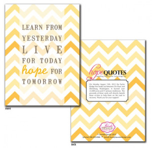 ... and Yellow Chevron Hope for Tomorrow quote by lauraleidesign, $12.00