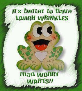 It is better to have laugh wrinkles