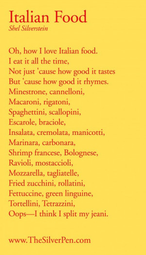 Italian Food! by Shel Silverstein