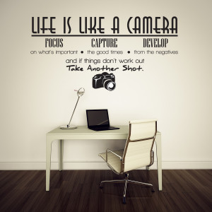 Life-is-like-a-camera-Vinyl-Wall-Lettering-Quotes-Sayings-Decor-Art ...