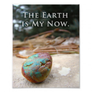 Colorful Stone Earth Celestial Geology Quote Art Photo Print