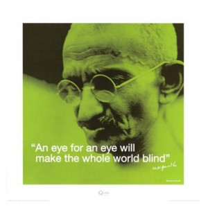 Art.com - Gandhi: Eye for an Eye