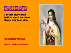 QUOTES OF SAINT TERESA OF AVILA - 19-08-2012
